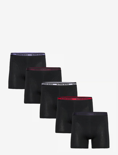 Björn Borg COTTON STRETCH BOXER 5p herreunderbukser, 5-pack i MULTIPACK 2
