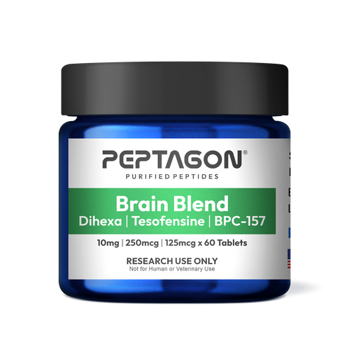 Peptagon Brain Blend- 10mg / 250mcg / 125mcg – 60 Count