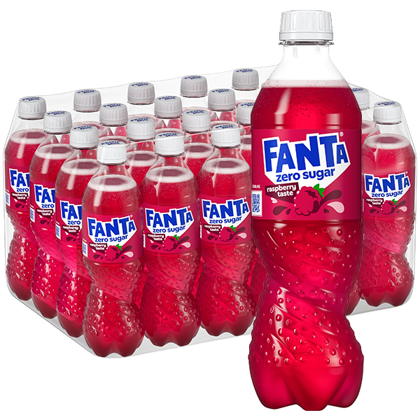 Fanta Raspberry Zero 24 x 500 ml storpakke