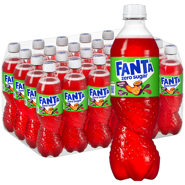 Fanta Exotic Zero 24 x 500 ml storpakke