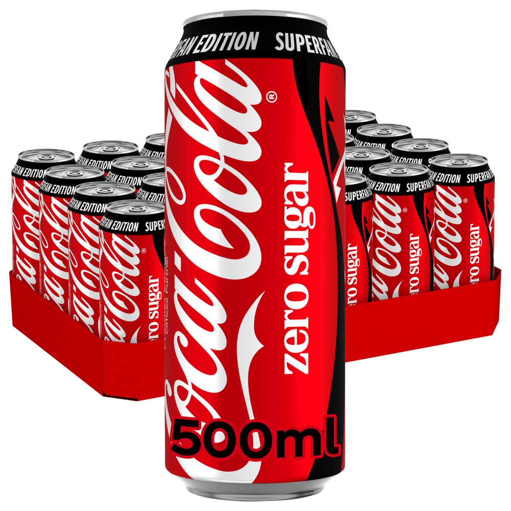 Coca-Cola Zero 500 ml 24 x 500 ml storpakke