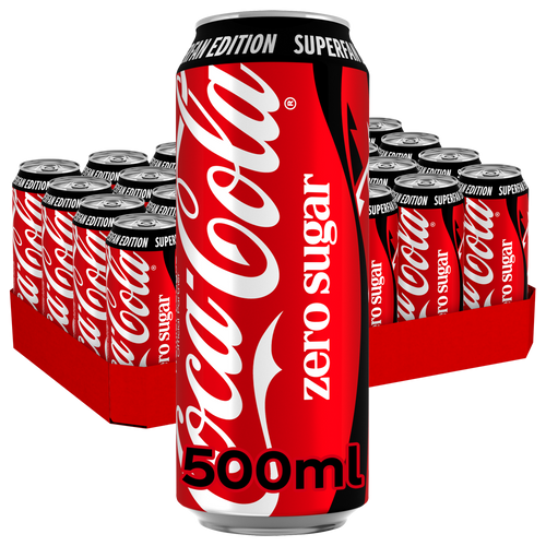 Coca-Cola Zero 500 ml 24 x 500 ml storpakke