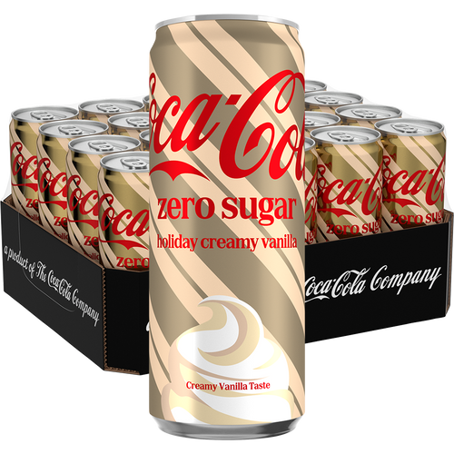 Coca-Cola Zero Creamy Vanilla 20 x 33 cl storpakke