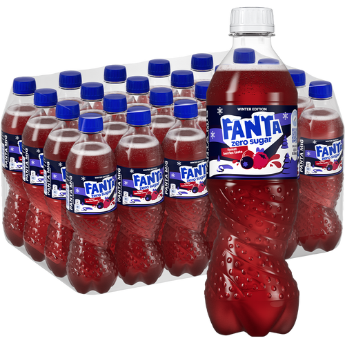 Fanta Zero Forest Berry 24 x 500 ml storpakke