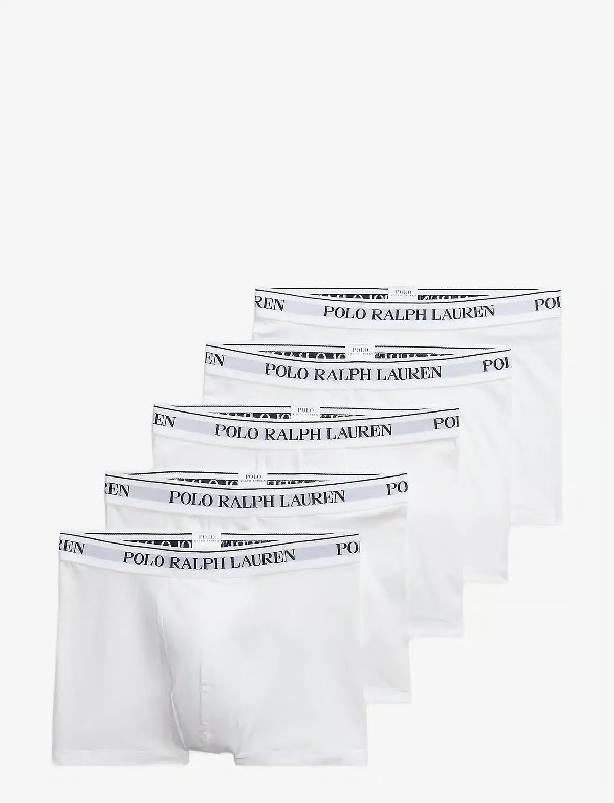 Polo Ralph Lauren Classic Stretch Cotton Trunk 5-Pack herreunderbukser, 5-pack i 5PK hvit