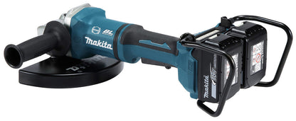 Makita DGA900Z vinkelsliper 230 mm, 18V X2 (36V), børsteløs – Sølv – inkl. batteri og lader