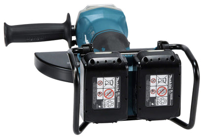 Makita DGA900Z vinkelsliper 230 mm, 18V X2 (36V), børsteløs – Sølv – inkl. batteri og lader