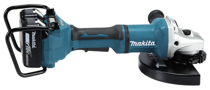 Makita DGA900Z vinkelsliper 230 mm, 18V X2 (36V), børsteløs – Sølv – inkl. batteri og lader