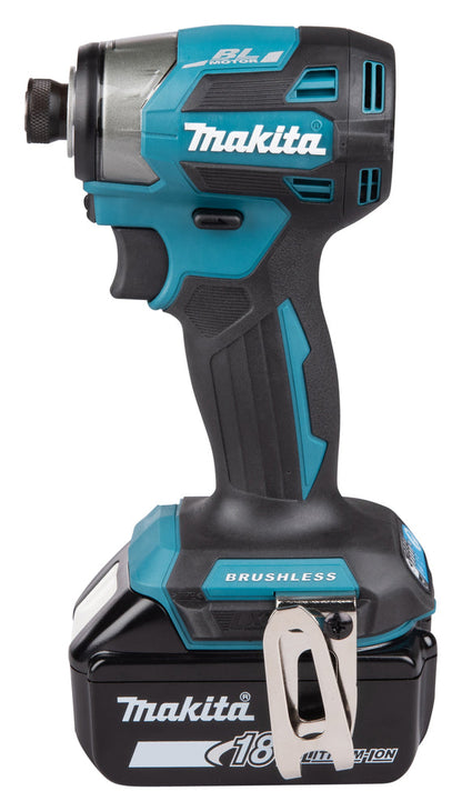 Makita DTD173Z 18V LXT slagtrekker, børsteløs 180 Nm, 1/4 tomme – Gull – inkl. batteri og lader