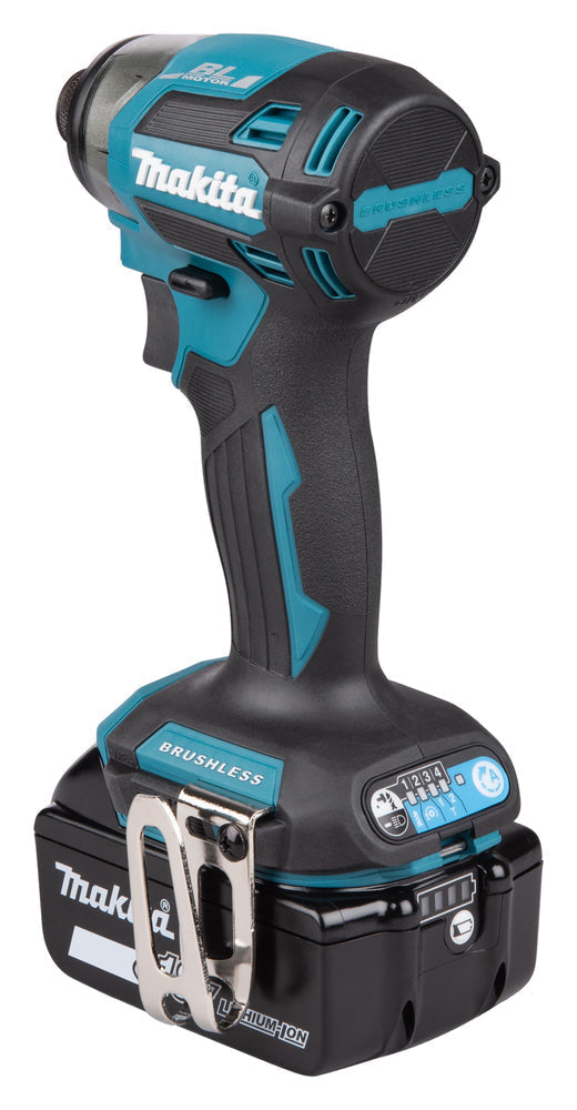 Makita DTD173Z 18V LXT slagtrekker, børsteløs 180 Nm, 1/4 tomme – Gull – inkl. batteri og lader