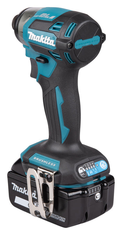 Makita DTD173Z 18V LXT slagtrekker, børsteløs 180 Nm, 1/4 tomme – Gull – inkl. batteri og lader