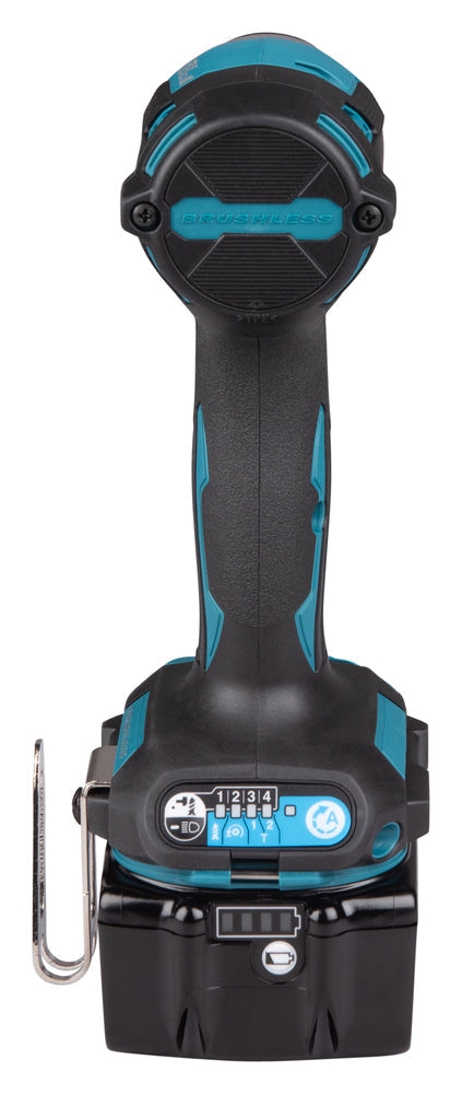 Makita DTD173Z 18V LXT slagtrekker, børsteløs 180 Nm, 1/4 tomme – Gull – inkl. batteri og lader