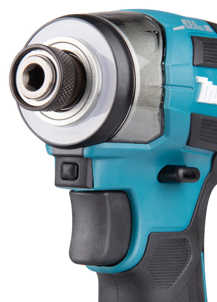 Makita DTD173Z 18V LXT slagtrekker, børsteløs 180 Nm, 1/4 tomme – Gull – inkl. batteri og lader
