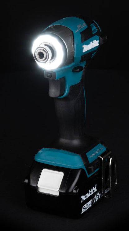 Makita DTD173Z 18V LXT slagtrekker, børsteløs 180 Nm, 1/4 tomme – Gull – inkl. batteri og lader
