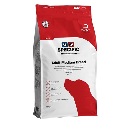 Specific Adult Medium Breed CXD-M 12 kg – ren produktbild av originalforpakningen