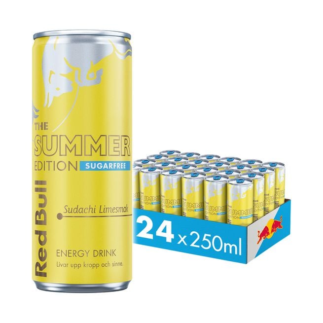 24 x Red Bull Energidrikk 250 ml Sudachi Lime 2 kr pant