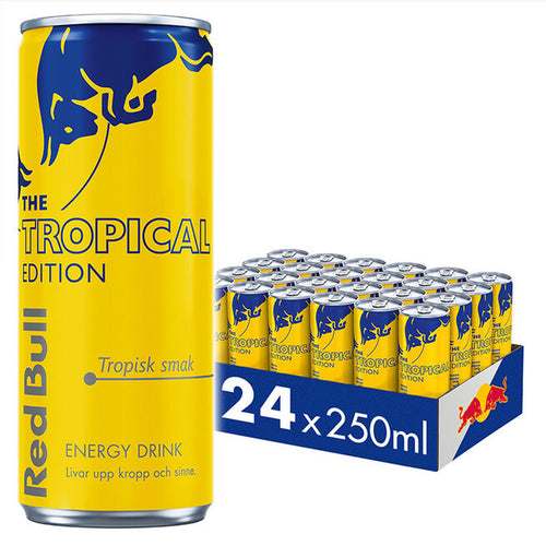 24 x Red Bull Energidrikk, 250 ml, Tropical Edition 2026 2 kr pant