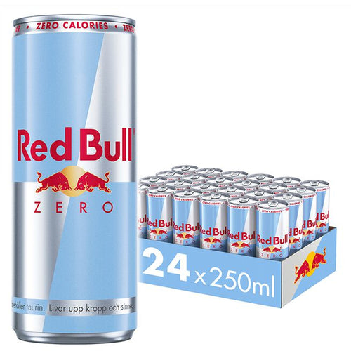 24 x Red Bull Energidrikk, 250 ml, Zero