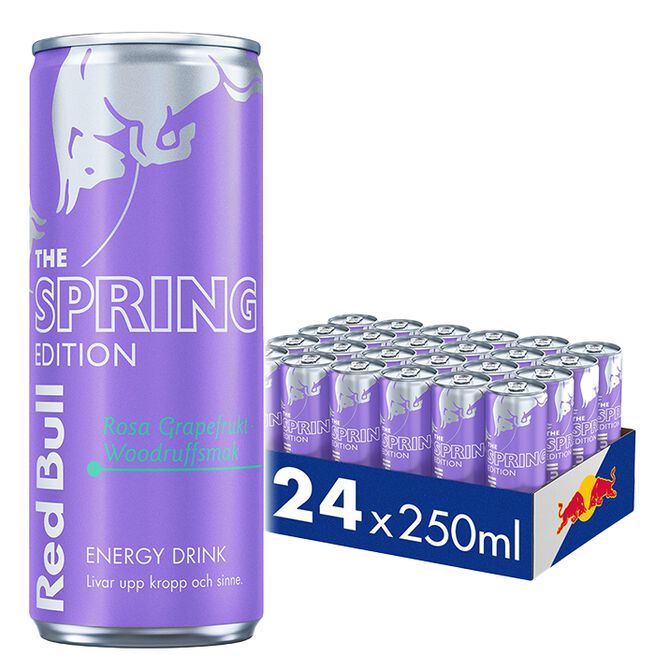 24 x Red Bull Energidrikk, 250 ml, Lilac Edition