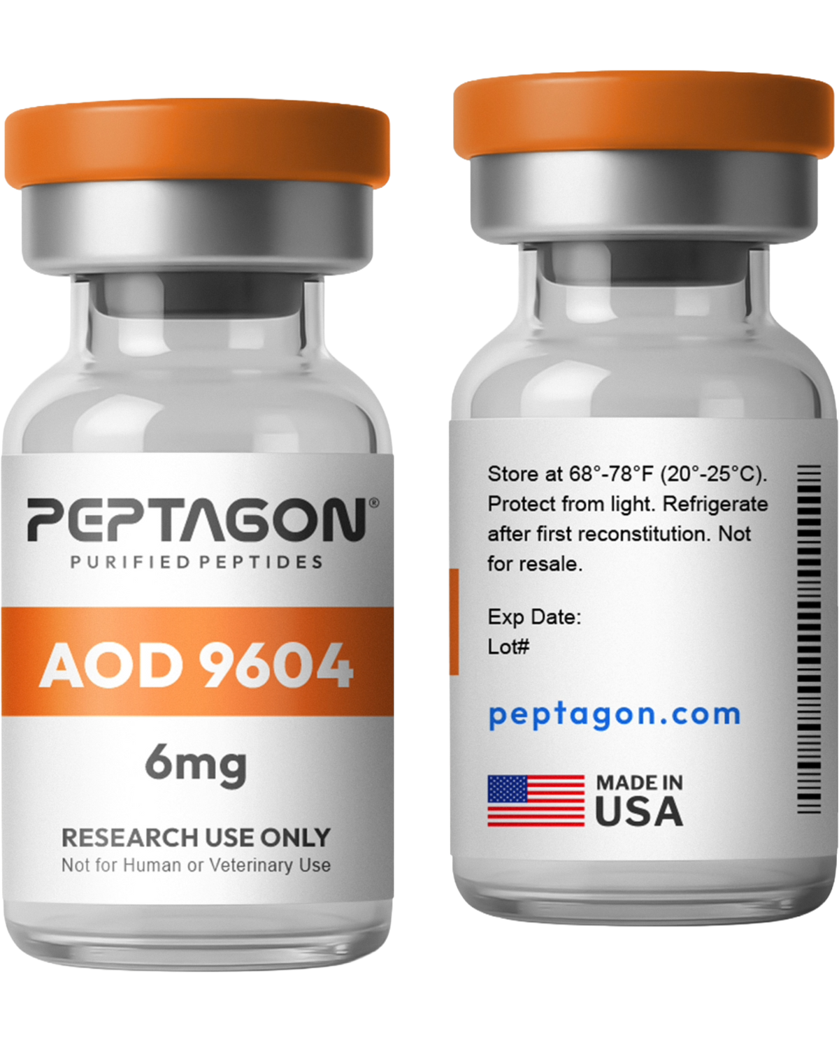Peptagon AOD 9604 Research Peptide – 6mg – official product image 2