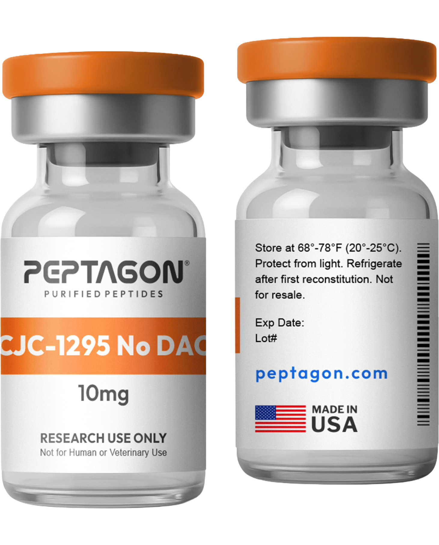 Peptagon CJC-1295 No DAC Research Peptide – 10mg – official product image 2