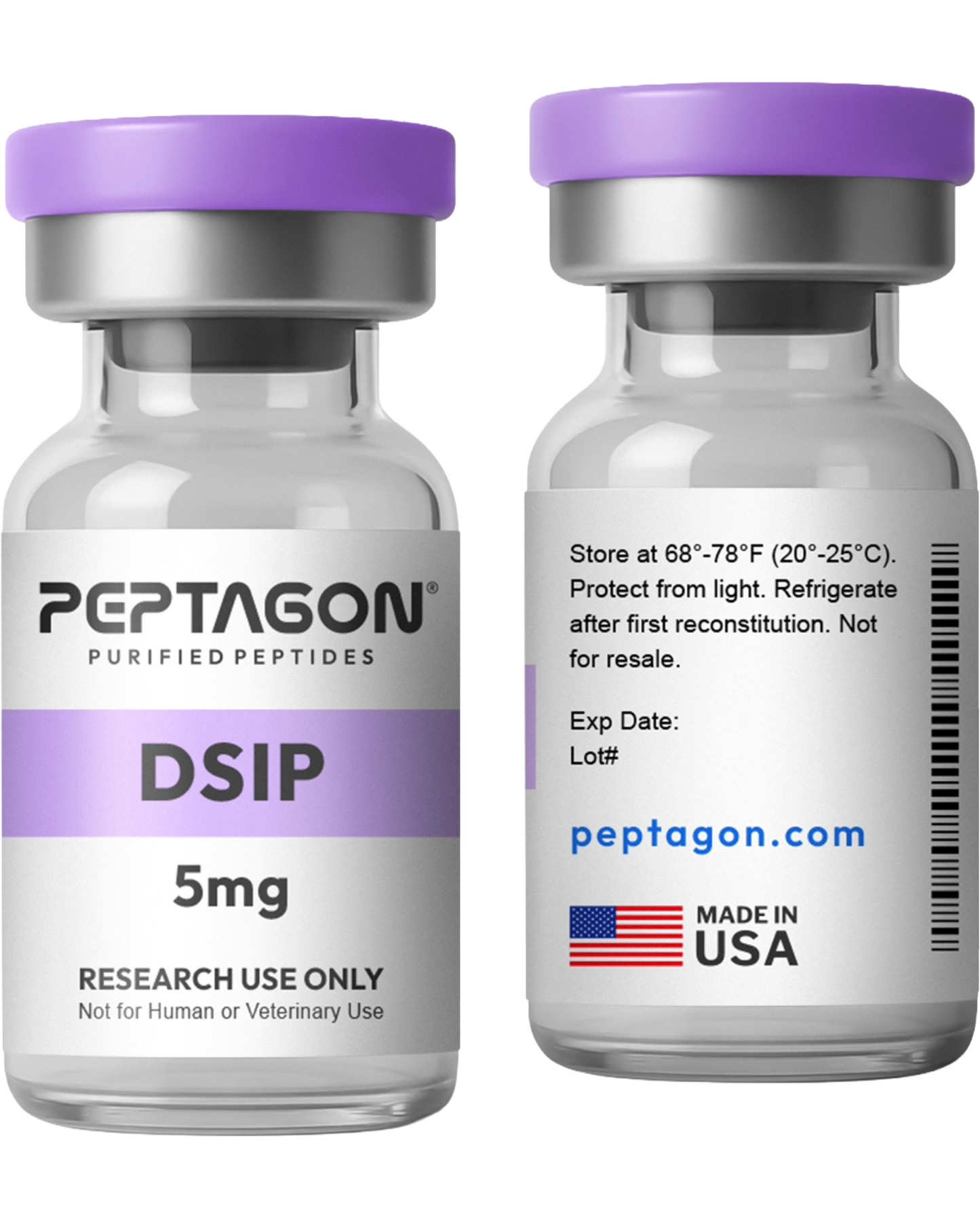 Peptagon DSIP – Delta Sleep-Inducing Research Peptide – official product image 2