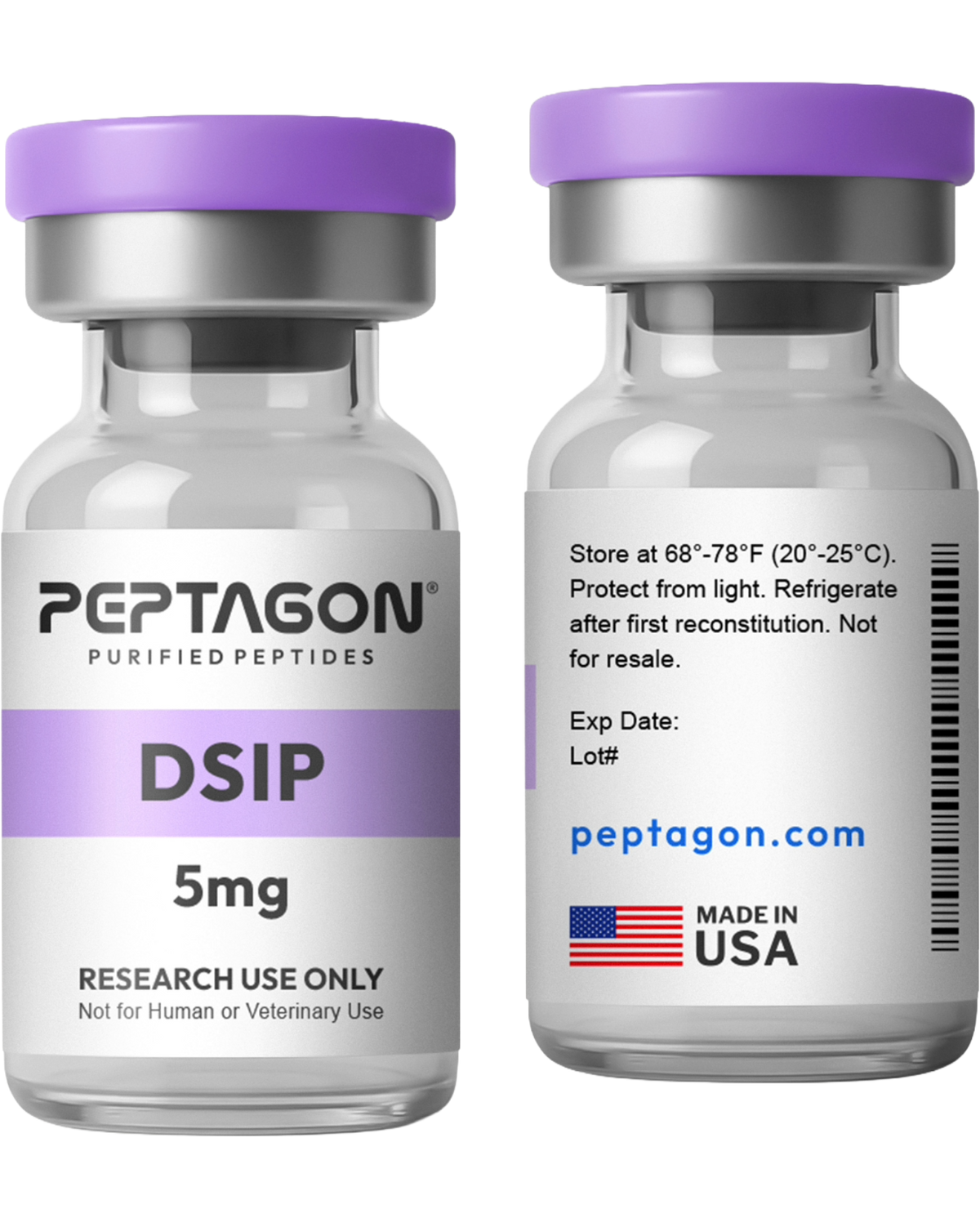 Peptagon DSIP – Delta Sleep-Inducing Research Peptide – official product image 2
