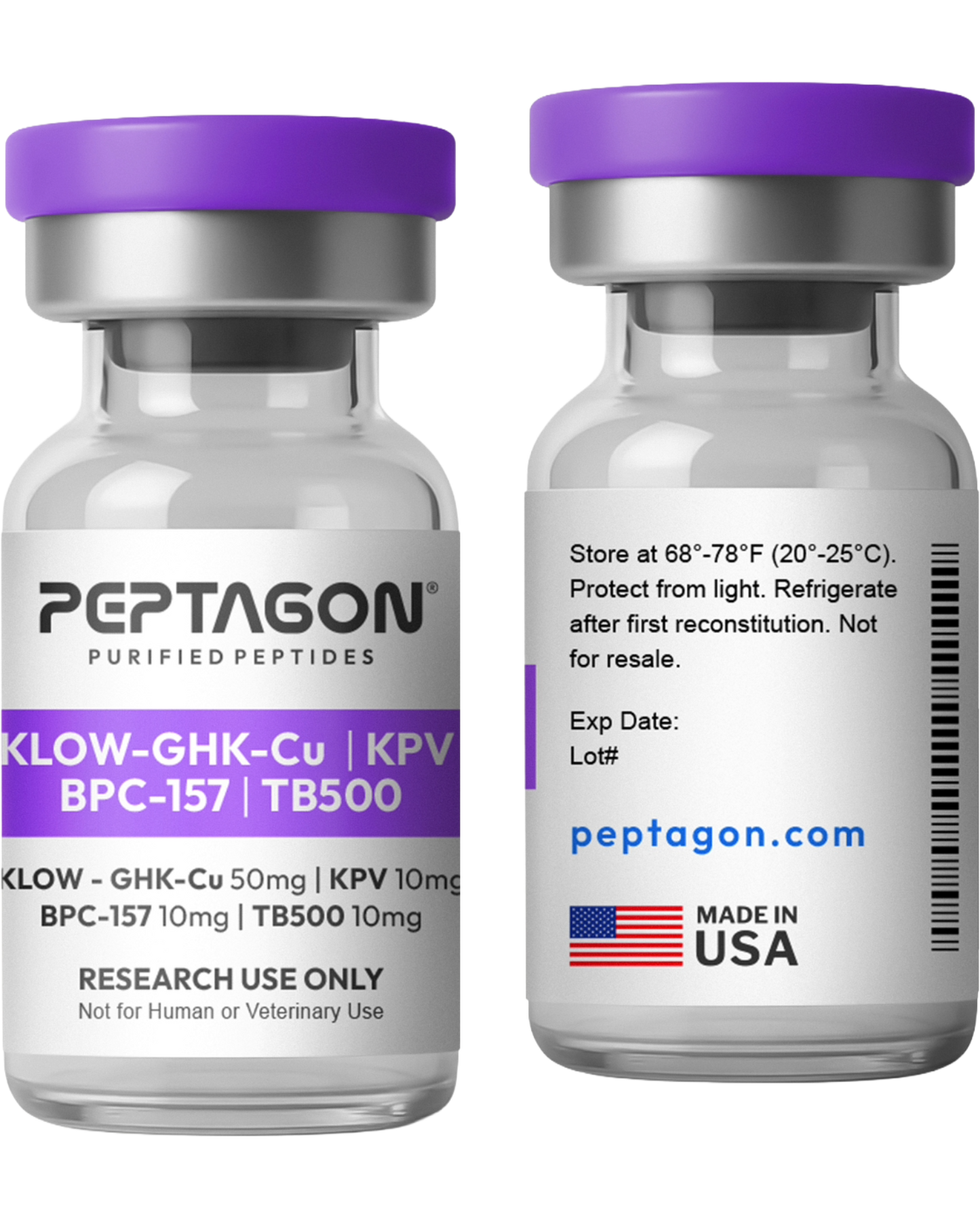 Peptagon KLOW 80 Research Peptide Blend – 80mg – official product image 2