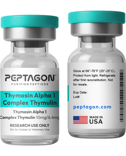 Peptagon Thymosin Alpha 1 + Thymulin Research Peptide Blend – 10mg / 6.4mg – official product image 2