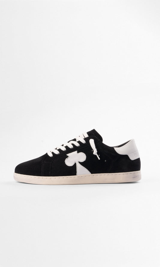 The Gallerist Geneva-sneakers for menn – svart semsket skinn, produktbilde 1