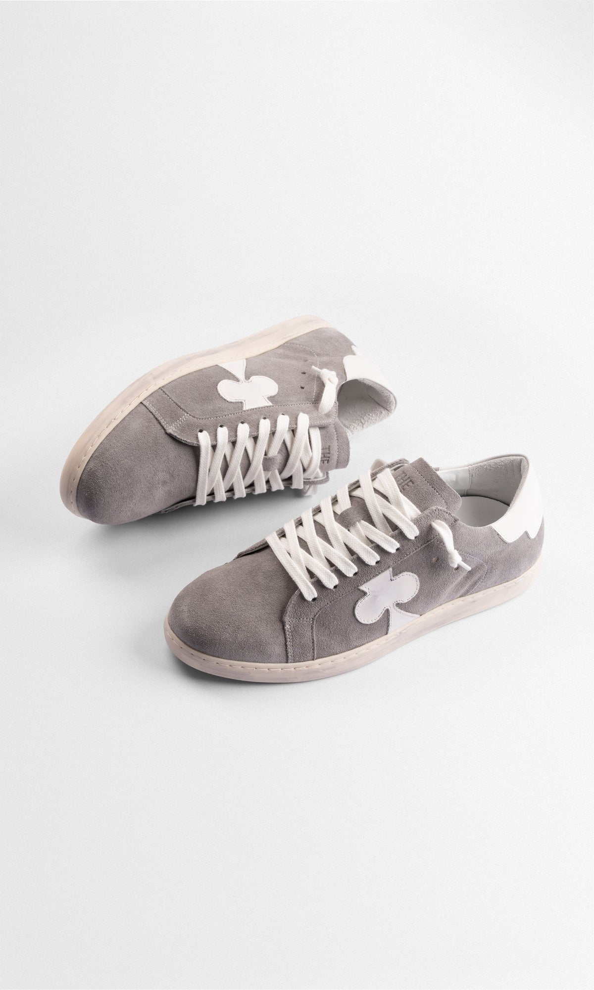 The Gallerist Geneva-sneakers for menn – grå semsket skinn, produktbilde 3