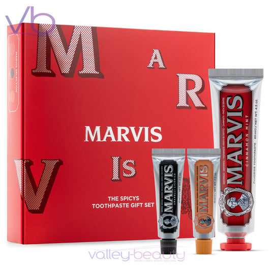 Marvis The Spicys Tannkrem Gavesett – Krydret italiensk luksus (85 ml + 2 x 10 ml)
