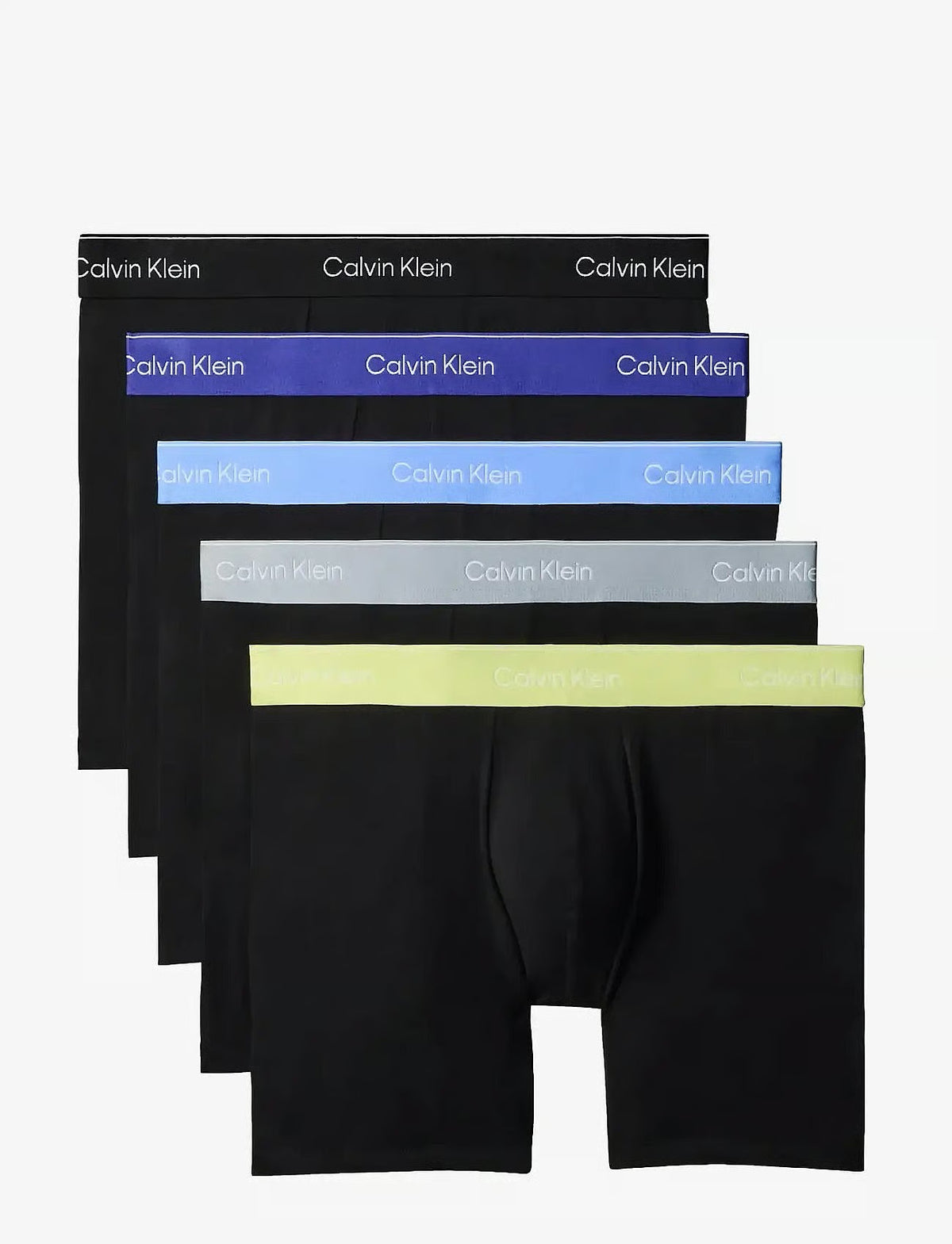 Calvin Klein BOXER BRIEF 5PK herreunderbukser, 5-PACK i svart WB blå DESCENT WB grønn BL