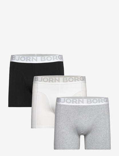 Björn Borg ORGANIC COTTON STRETCH BOXER 3p herreunderbukser, 3-pack
