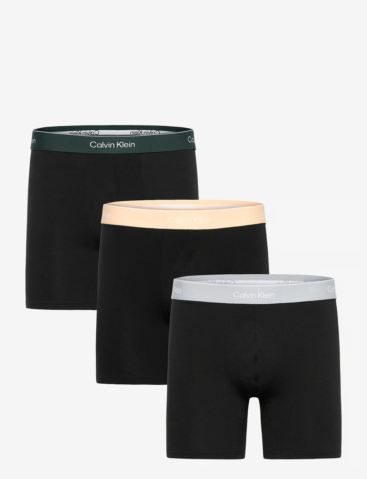 Calvin Klein BOXER BRIEF 3PK herreunderbukser, 3-PACK i svart W DARKEST SPRUCE WB svart W