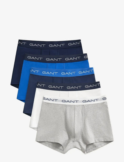 GANT TRUNK 5-PACK herreunderbukser, 5-pack i LIGHT grå MELANGE