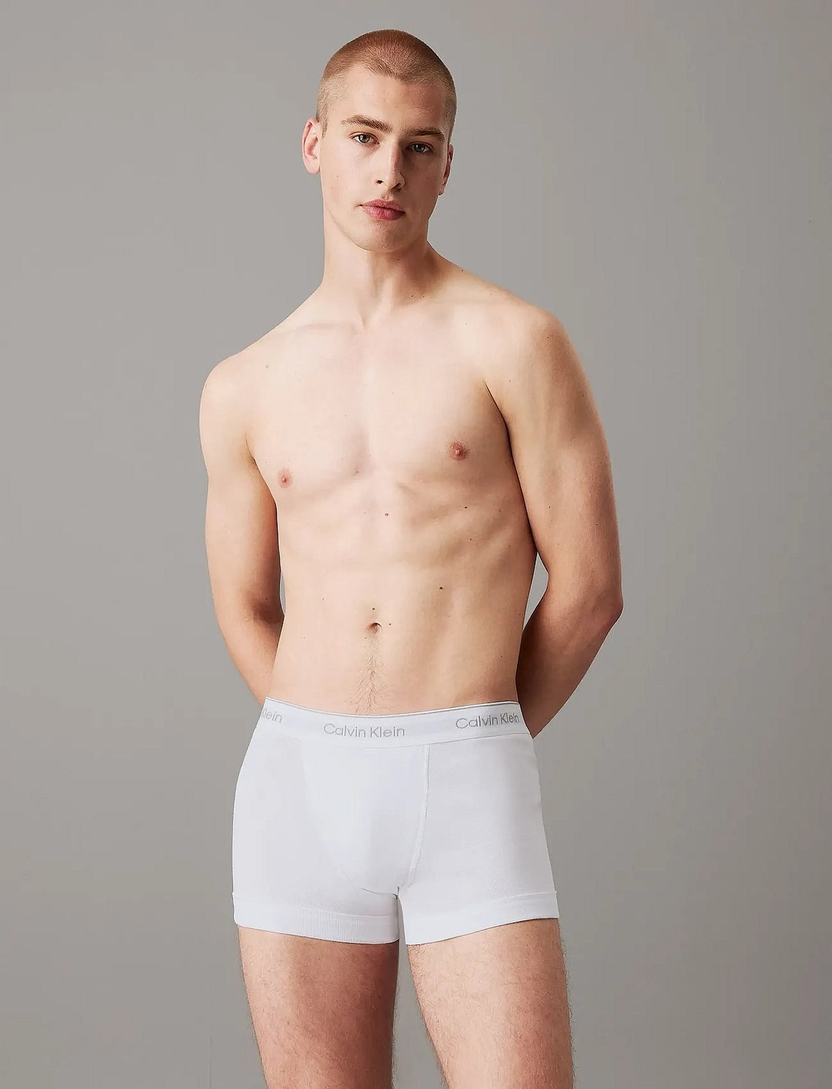 Calvin Klein TRUNK 3 PK herreunderbukser, 3-pack i svart grå HEATHER hvit