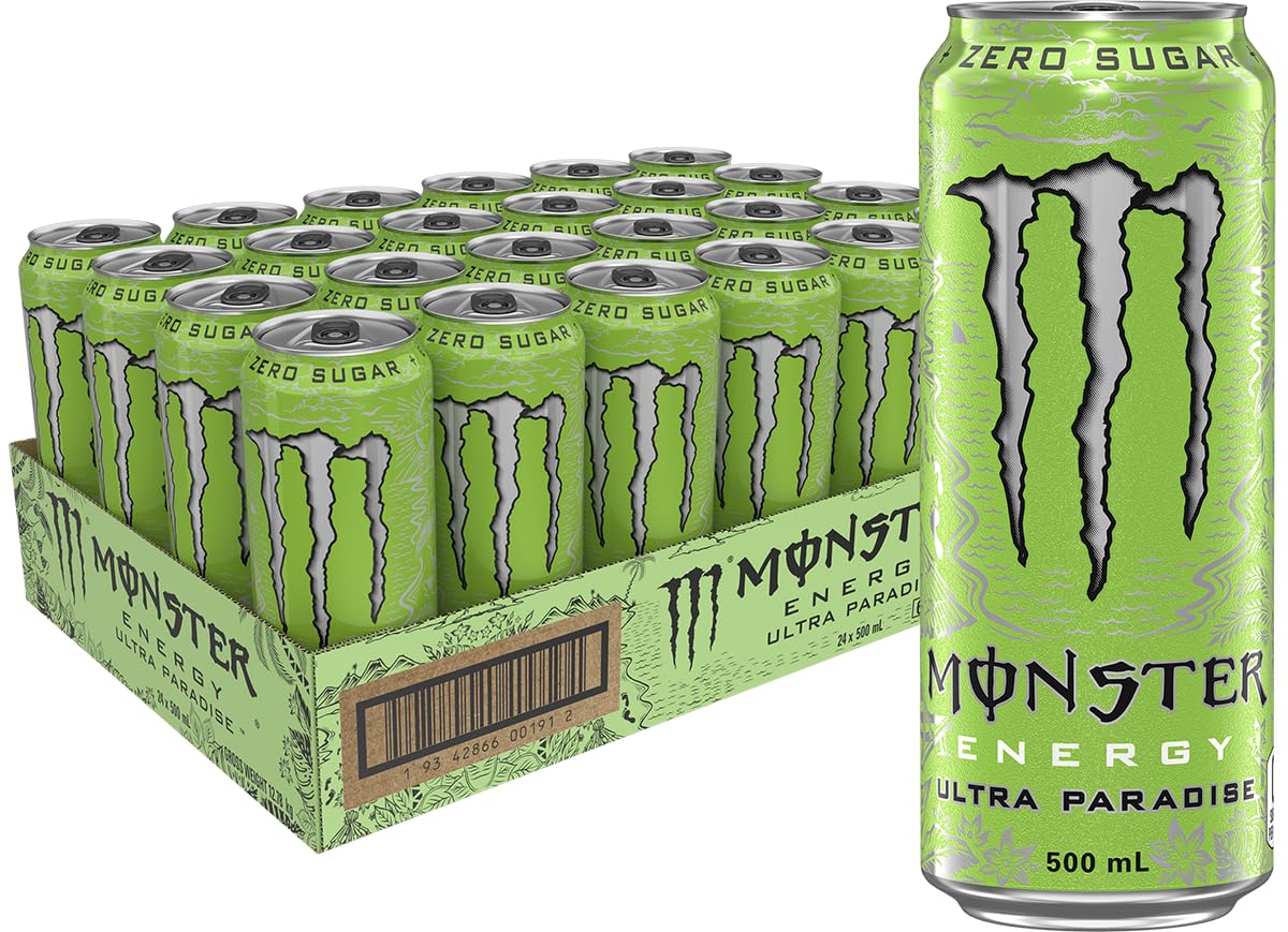 Monster Ultra Paradise 24 x 500 ml – full kartong med 24 bokser à 500 ml