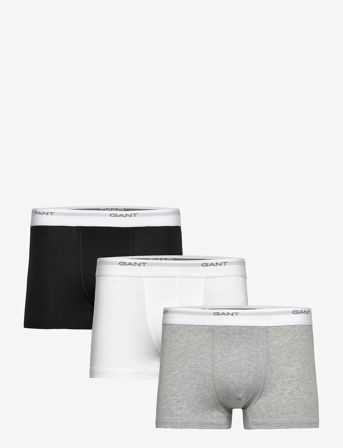 GANT 3-Pack Trunks herreunderbukser, 3-pack i svart / hvit