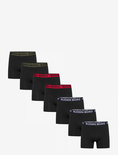 Björn Borg COTTON STRETCH BOXER 7p herreunderbukser, 7-pack i MULTIPACK 2