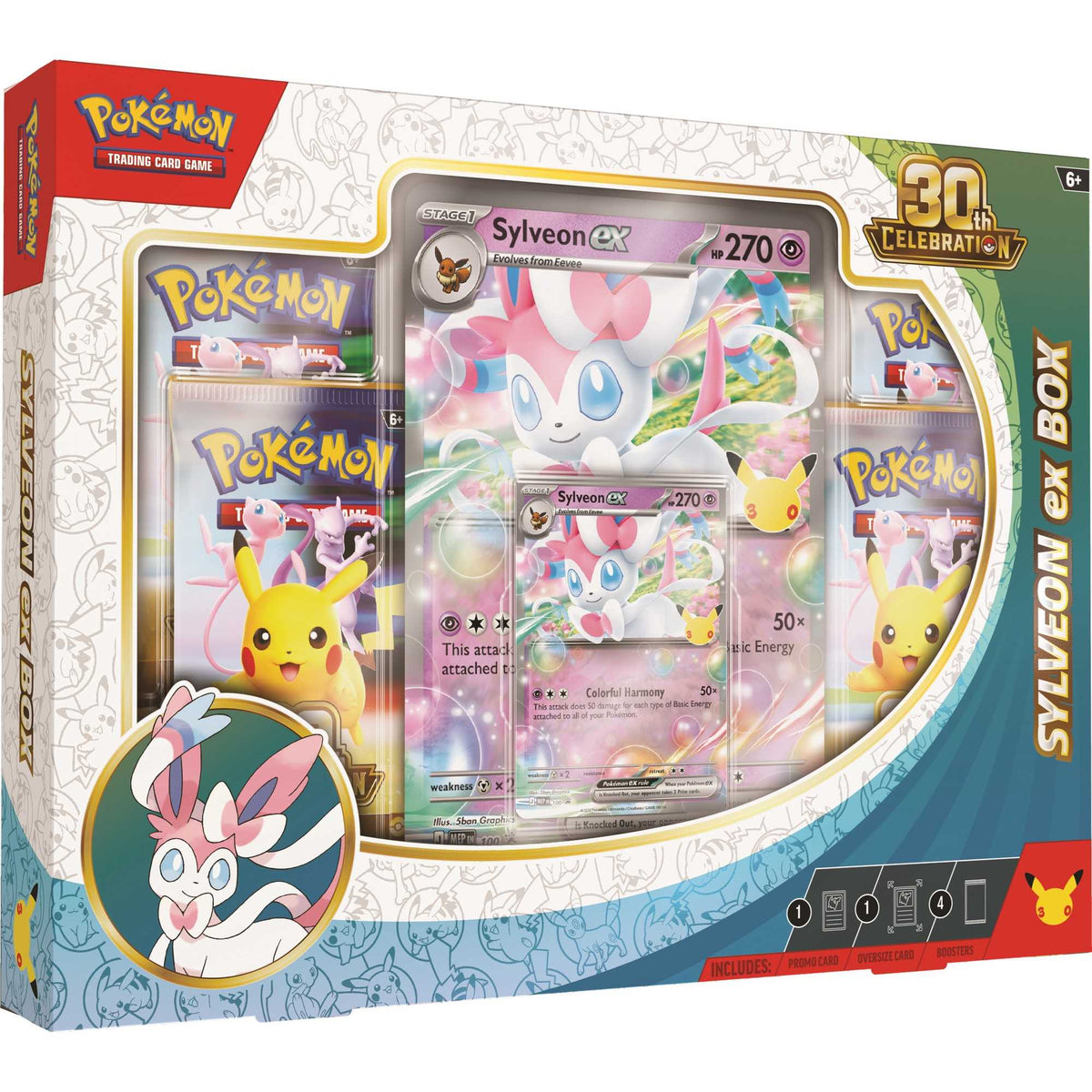 Pokémon TCG ex Box Sylveon – 30th Celebration, fabrikkforseglet