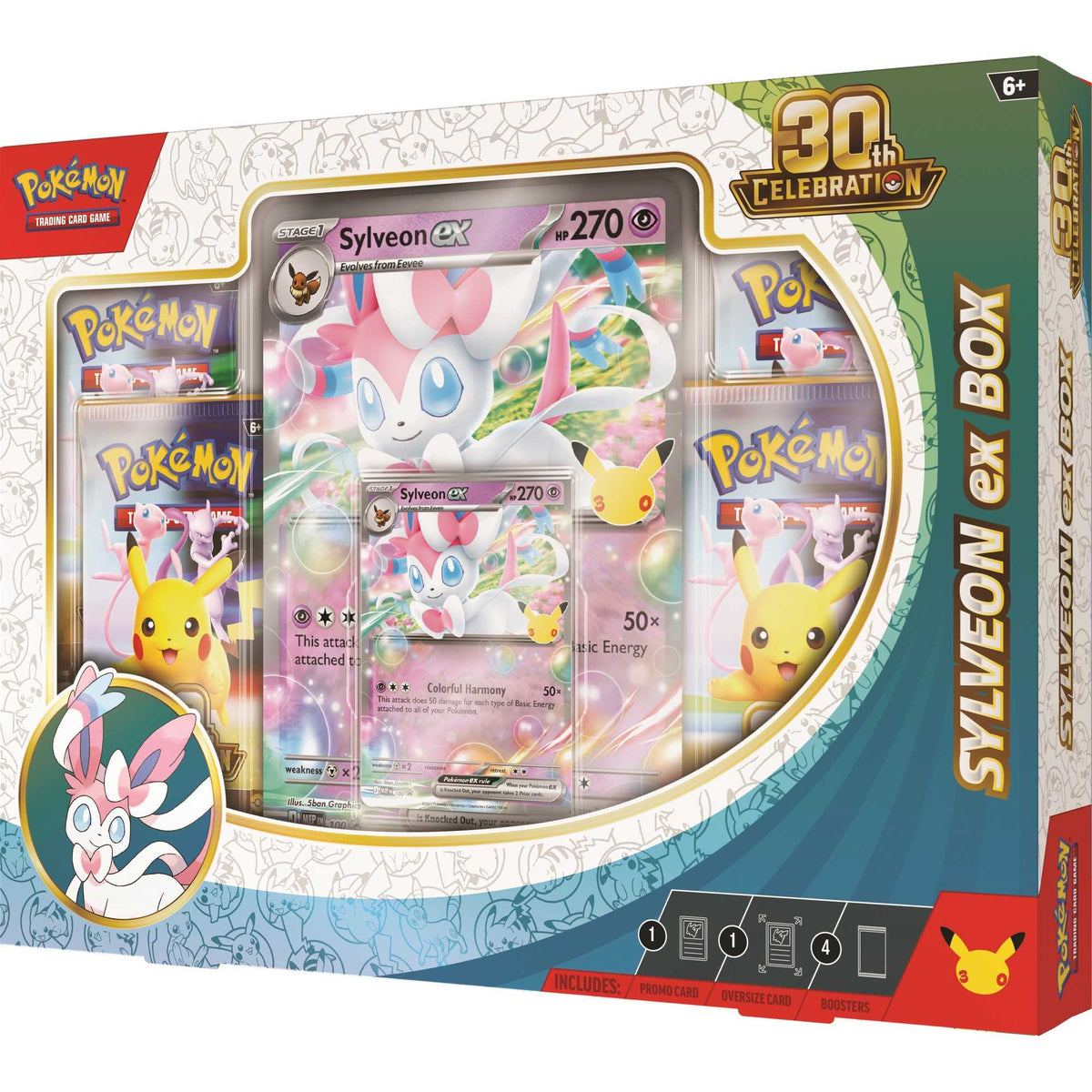 Pokémon TCG ex Box Sylveon – 30th Celebration, fabrikkforseglet