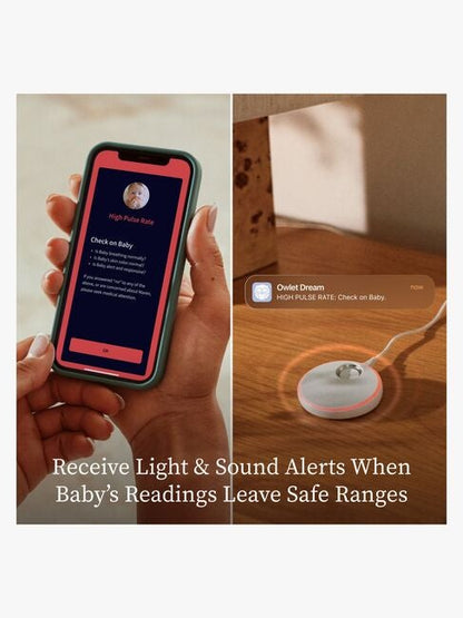 Owlet Dream Duo All-in-One Smart Babymonitor System (3rd Gen), Dusty Rose