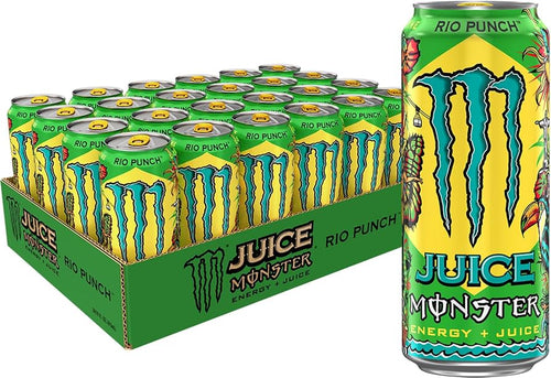 Monster Juiced Rio Punch 24 x 500 ml – full kartong med 24 bokser à 500 ml