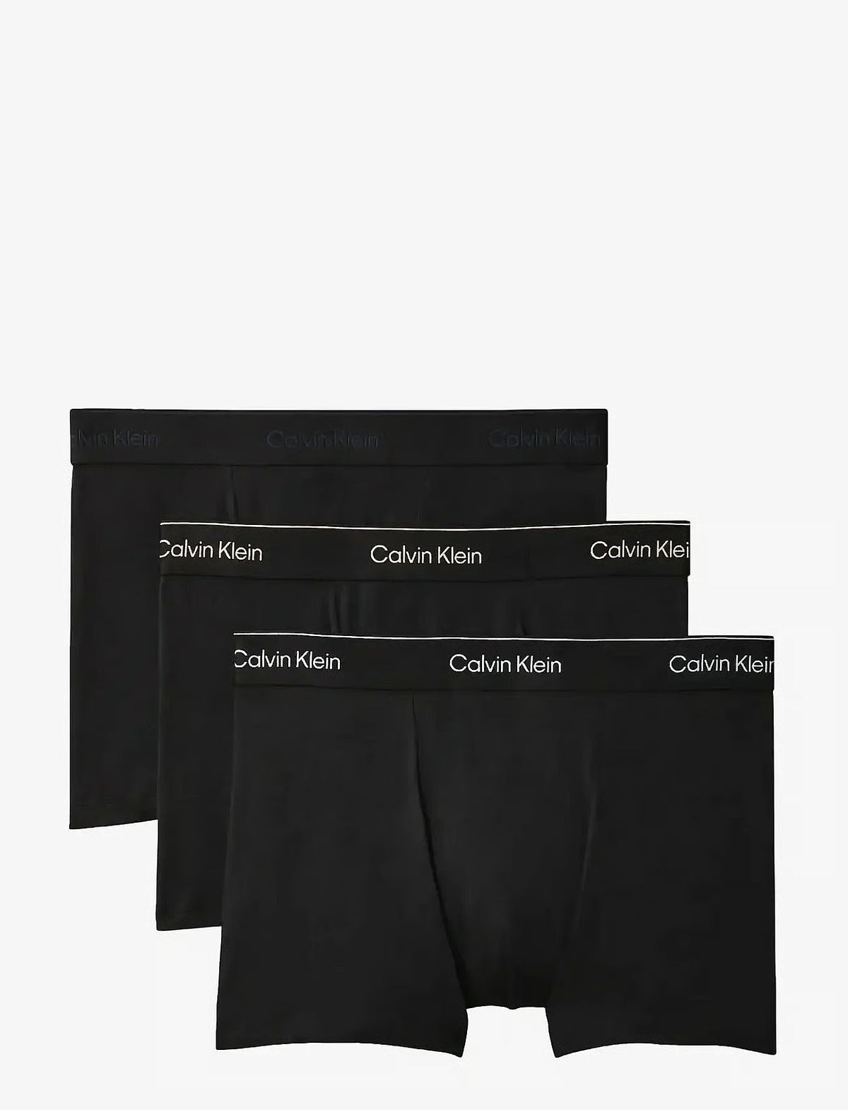Calvin Klein RELAXED FIT TRUNK 3PK herreunderbukser, 3-PACK i svart W HEAVENLY IRIS LOGO svart W