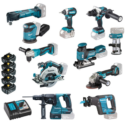 Makita DLX1122JX1 LXT 18V – 11‑delt proffsett