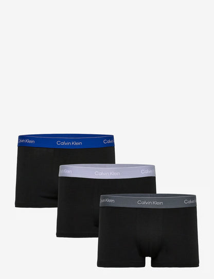 Calvin Klein LOW RISE TRUNK 3PK herreunderbukser, 3-PACK i svart W ROYALTY WB svart W CASUAL