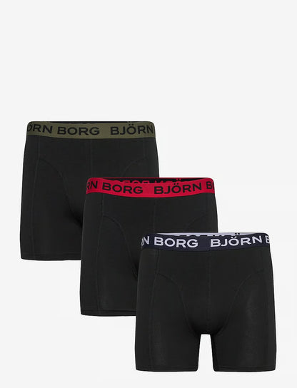 Björn Borg COTTON STRETCH BOXER 3p herreunderbukser, 3-pack