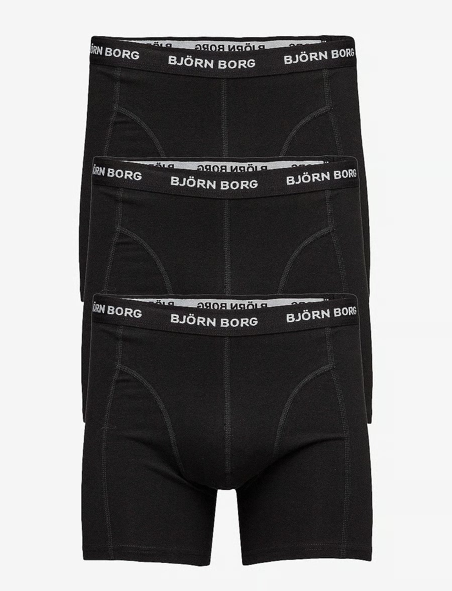 Björn Borg SHORTS SAMMY SOLID herreunderbukser, 3-pack