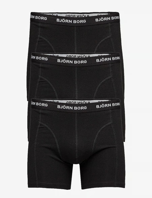 Björn Borg SHORTS SAMMY SOLID herreunderbukser, 3-pack